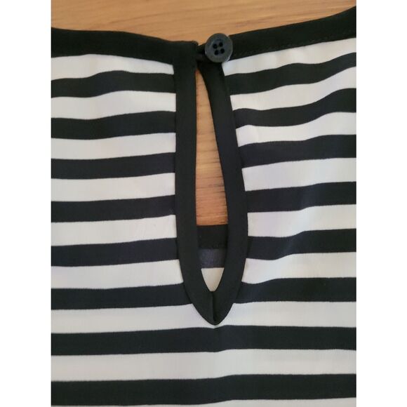 Women's Calvin Klein Striped Tank Black White Stripe Size Small - Picture 7 of 9